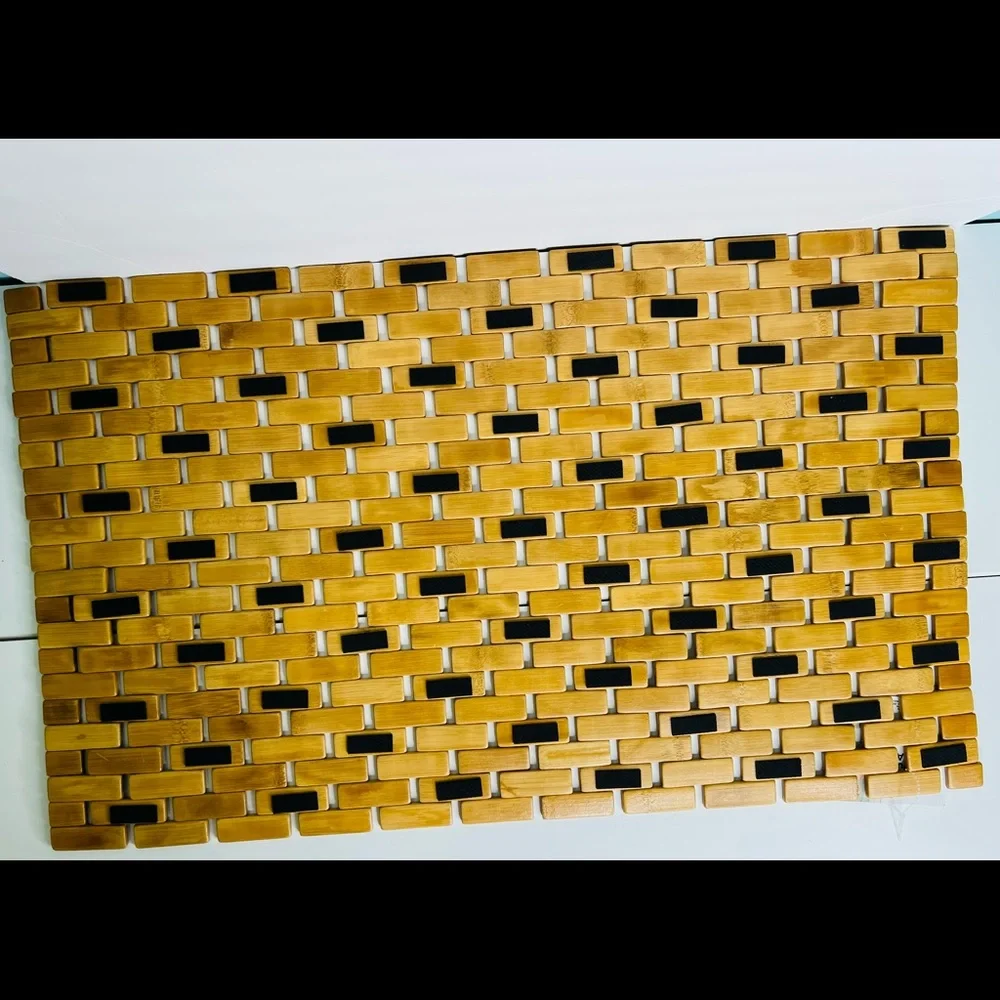 Home solutions Bamboo Bath Mat, Bath Mat, Bamboo Shower Mat, Bamboo Floor Mat
